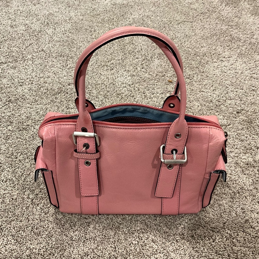 Hype Pink Leather Handbag